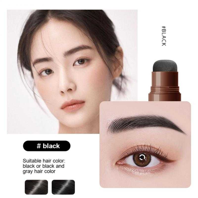 New 3 Color Eyebrow Stamp Shaping Makeup Waterproof Brow Powder Brown Black Natrual Eye Eyebrow Stick Hair Line Contour TSLM1