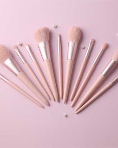 11pcs Pink Makeup Brushes Set No Logo Synthetic Eyebrow Eyeshadow Powder Foundation Brush Vegan Make up Brush
