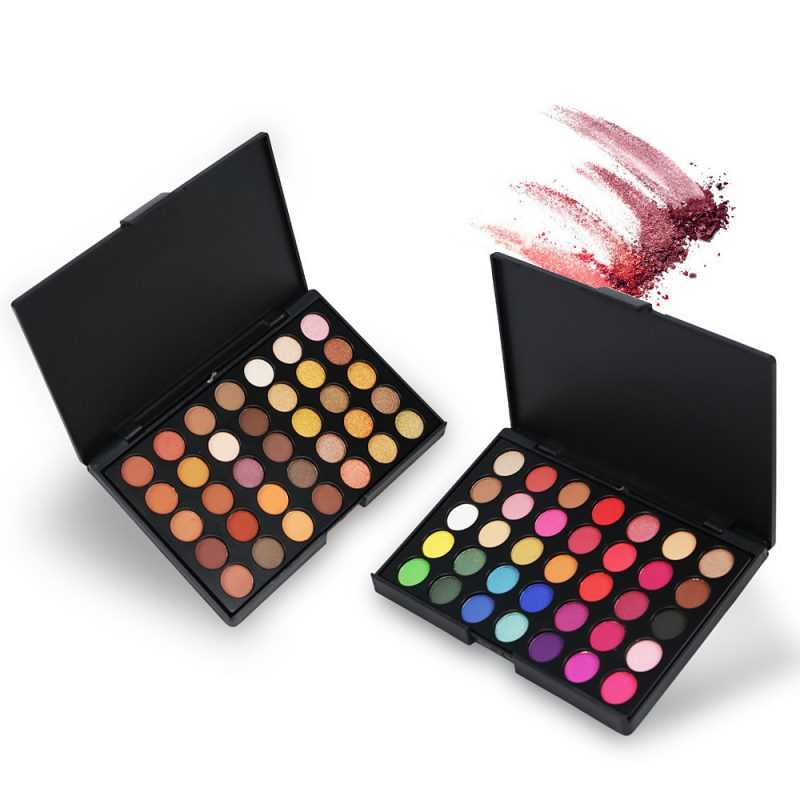 35 Colors Matte Eyeshadow Palette Beauty Earth Color Makeup Palette Shimmer Glamorous Pigmented Smoky Eye Shadow Maquillage