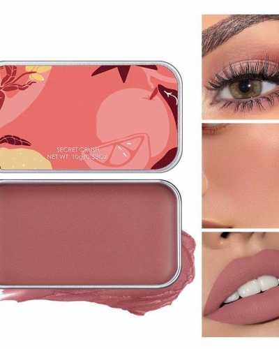 Multifunctional Makeup Palette 3 IN 1 Lipstick Blush For Face Eyeshadow Lightweight Matte Lip Tint Natural Face Blush