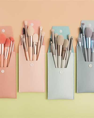 Portable Travel Mini Makeup Brushes Set Eye Shadow Eyebrow Lip Foundation Comestic Tool Brochas Maquillaje Bag Choose
