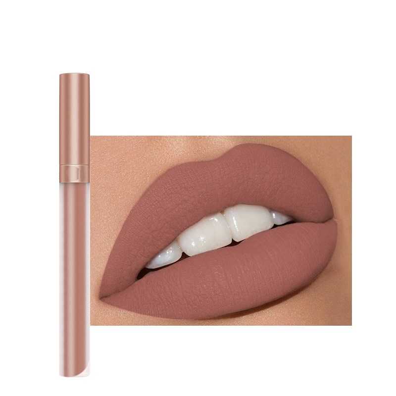 Liquid Lipstick Matte Lip Gloss Cosmetic Lightweight Lip Glaze Long Lasting Lip Tint Waterproof 12 Color Lips Makeup
