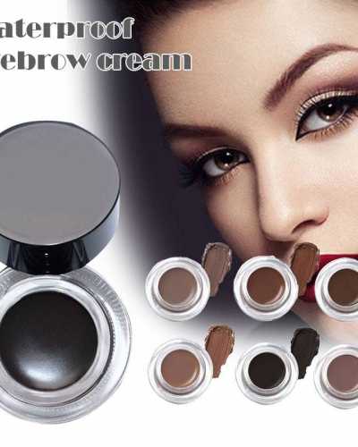 Eyebrow Pomade Liner and Eyebrow Cream with Brush   Long Lasting Brow Color Gel  Eyebrows Enhancers that Fills and Shape MA