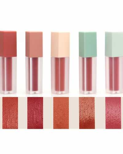 Lip Gloss Lipstick Waterproof Velvet Lip Tint 5 Colors Red Pigments Beauty Lips Liquid Matte Lipgloss Makeup Cosmetic