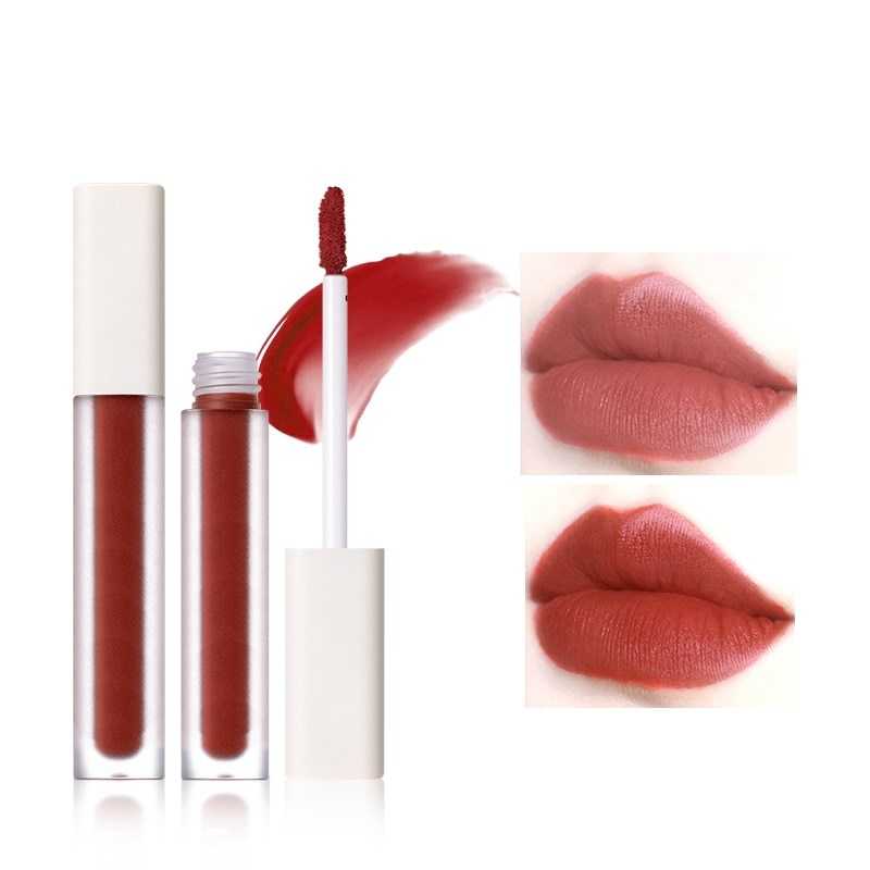 Lip Gloss Sexy Lip Glaze Natural Moisturizing Lasting No Fading Non stick Cup Silky Velvet Matte Liquid Lipstick Makeup TSLM1