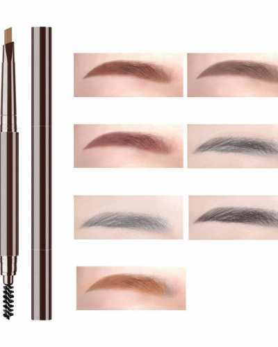 7 Color Natural Makeup Double Head Super Fine Eyebrow Pencil Waterproof Long Lasting Easy Ware Eye Brow Make Up Pen