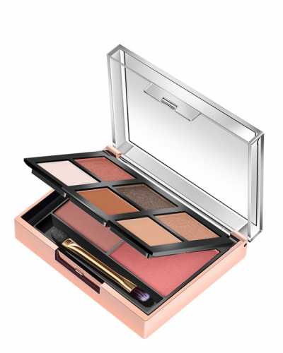 2 In 1 Eyeshadow Palette 6 Color + Blush Powder 2 Color Easy To Wear Pigment Makeup Kit For Daily Use