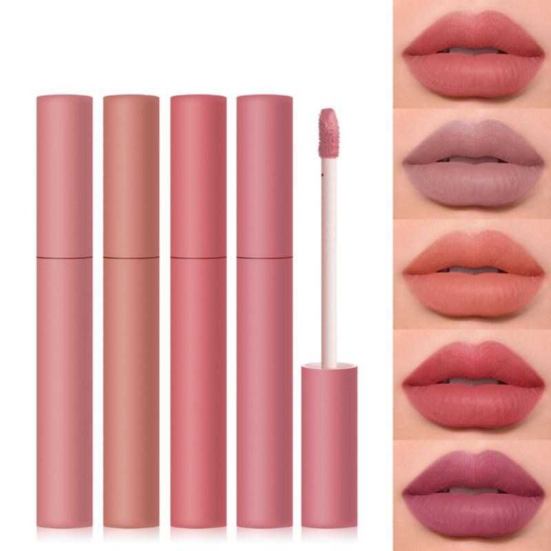 12 Colors Velvet Matte Lipstick Cosmetics Waterproof Long Lasting Lip Stick Non Sticky Lip Gloss Lip Tint Makeup TSLM1