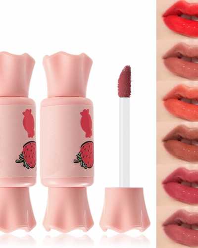 Moisturizing Liquid Lipstick Candy Shape Moist Matte Lip Tint Multi colors Lip Gloss Long Lasting Waterproof Lip Cosmetics TSLM1