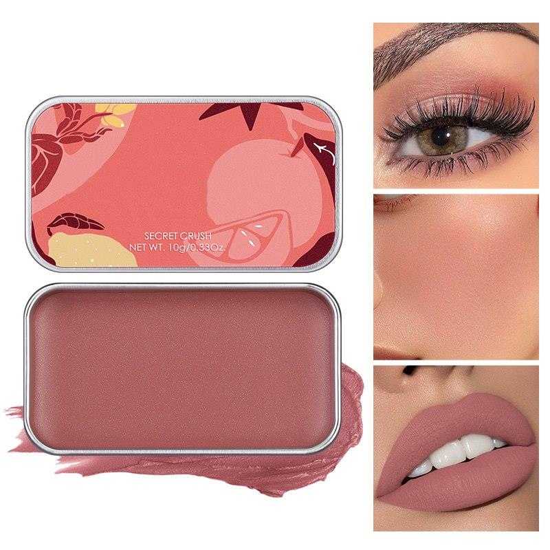 Multifunctional Makeup Palette 3 IN 1 Lipstick Blush For Face Eyeshadow Lightweight Matte Lip Tint Natural Face Blush