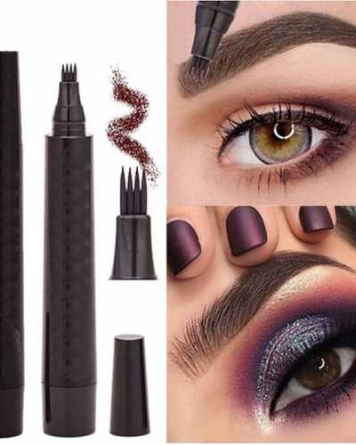 5Colors Long Lasting Brown Liquid Eyebrow Pen Waterproof 4 Fork Tip Eyebrow Tattoo Pencil Women Eye Cosmetic Beauty Makeup TSLM1