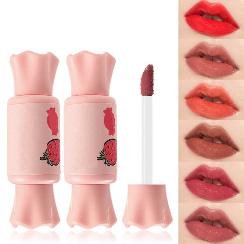 Moisturizing Liquid Lipstick Candy Shape Moist Matte Lip Tint Multi colors Lip Gloss Long Lasting Waterproof Lip Cosmetics TSLM1