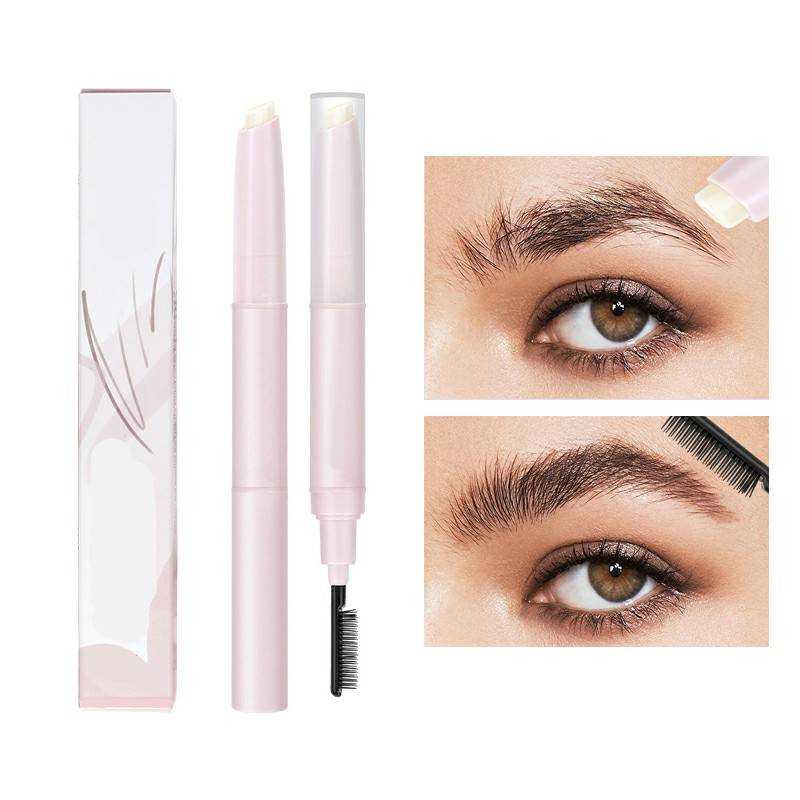 Eyebrow Gel Brows Wax Pencil Double Head Waterproof Long Lasting Wild Brow Styling Soap Eye Brow Shaping Brush Women's Cosmetics
