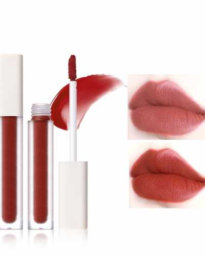 Lip Gloss Sexy Lip Glaze Natural Moisturizing Lasting No Fading Non stick Cup Silky Velvet Matte Liquid Lipstick Makeup TSLM1