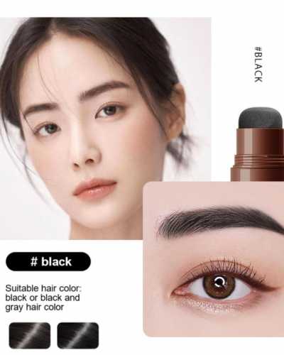 New 3 Color Eyebrow Stamp Shaping Makeup Waterproof Brow Powder Brown Black Natrual Eye Eyebrow Stick Hair Line Contour TSLM1