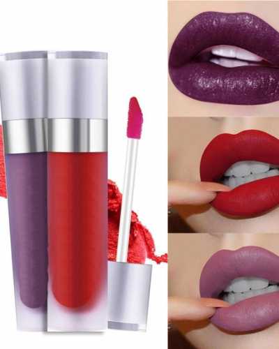 Multi colors Liquid Lipstick Long Lasting Moisturizing Hydrating Lip Gloss Nutritious Waterproof Non stick Cup Lip Makeup TSLM1