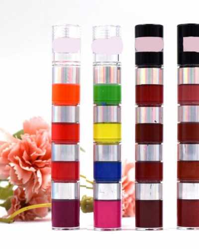 4 Color Bamboo Joint Lip Gloss Makeup Matte Liquid Eyeshadow Waterproof Long Lasting Lipstick Pigmented Cosmetic Maquiagem TSLM1