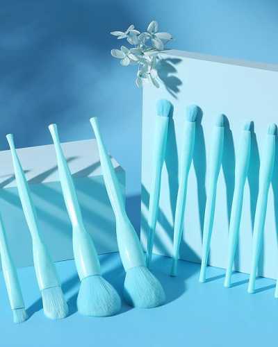 10 pcs Candy Color Makeup Brushes Set 2021 New Powder Foundation Eyebrow Eyeshadow Blush Make Up Tools Kit Foundation Brush Set