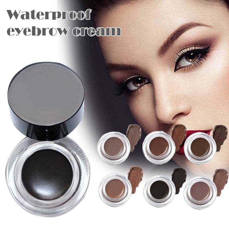 Eyebrow Pomade Liner and Eyebrow Cream with Brush   Long Lasting Brow Color Gel  Eyebrows Enhancers that Fills and Shape MA