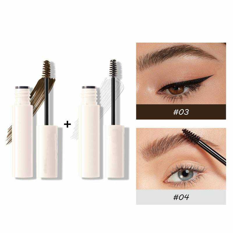 2 Pcs Waterproof Eyebrow Gel Enhancers Long Lasting Shade Tint For Eyebrows Black Brown Professional Women Makeup