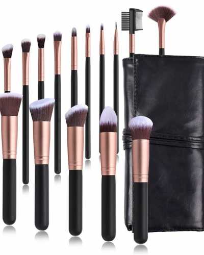 14 16PCS Makeup Brush Set Professional Foundation Powder Eye Shadow Brushes Blending Make up Brushes Beauty Tool Set Kit