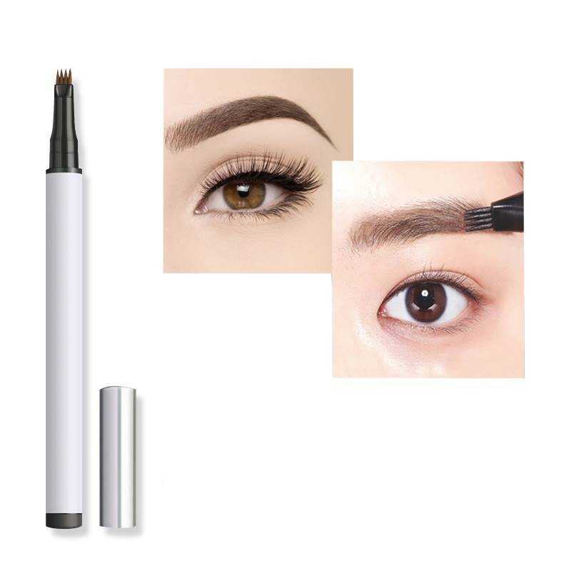 3 Colors Eyebrow Pencil  Fork Tip Eyebrow Tattoo Pen Cosmetics Microblading Waterproof Liquid Eyebrow Marker Tint Makeup TSLM2