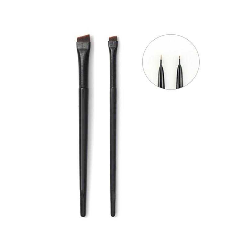 Super Thin Eyebrow Brush Eyeliner Brush Synthetic Hair Angled Sharp Fine Eye Liner Brow Brushes Cosmetic Beauty Make Up Tools