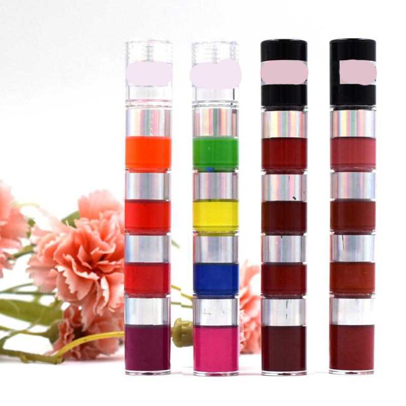 4 Color Bamboo Joint Lip Gloss Makeup Matte Liquid Eyeshadow Waterproof Long Lasting Lipstick Pigmented Cosmetic Maquiagem TSLM1